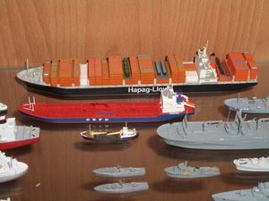 Modelli di navi moderne